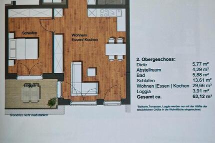 Wohnung Blieskastel - 2.5 Zimmer, 63 m&sup2;, 850&euro; | Angebot:25170238