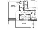 Dachgeschoßwohnung Frankenthal (Pfalz) - 1.5 Zimmer, 43 m&sup2;, 600&euro; | Angebot:26396969