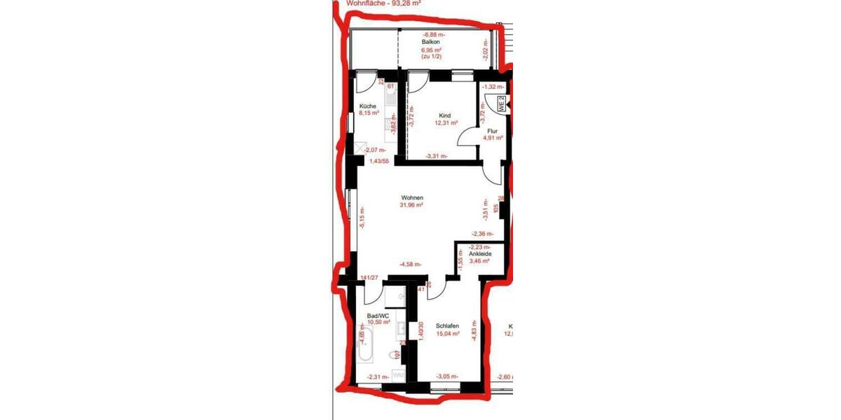 Hochparterre Heidenau - 3 Zimmer, 93 m&sup2;, 1.024&euro; | Angebot:25942751