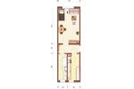 Etagenwohnung Limbach-Oberfrohna Oberfrohna - 1 Zimmer, 35 m&sup2;, 235&euro; | Angebot:25865194
