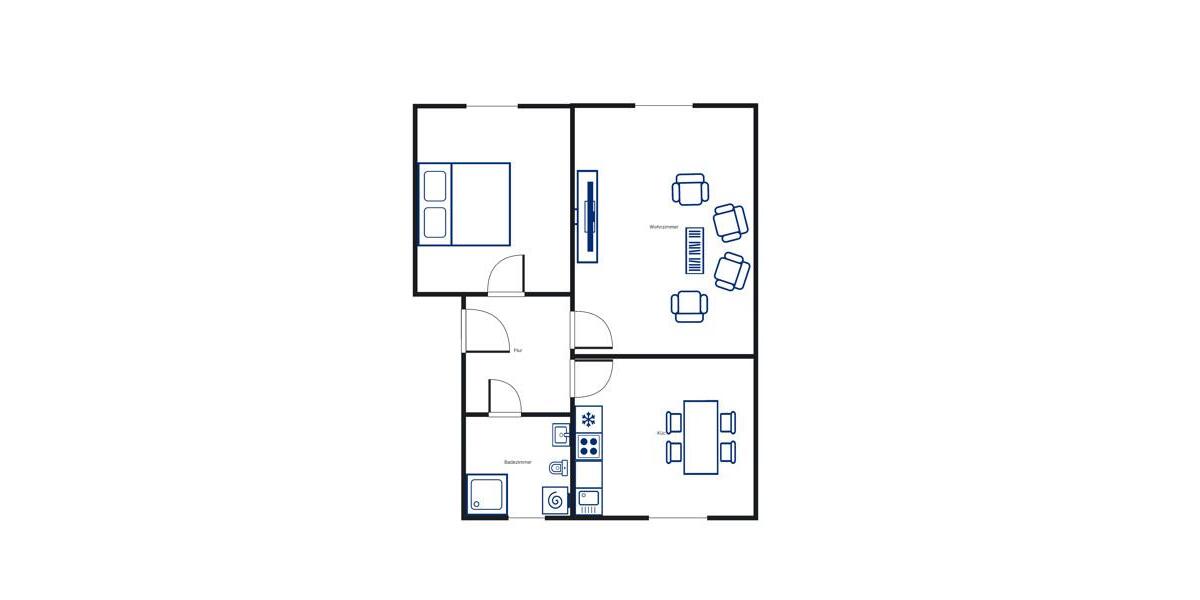 Etagenwohnung Kassel Philippinenhof-Warteberg - 2 Zimmer, 51 m&sup2;, 456&euro; | Angebot:25977956