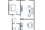 Etagenwohnung Kassel Philippinenhof-Warteberg - 2 Zimmer, 51 m&sup2;, 456&euro; | Angebot:25977956