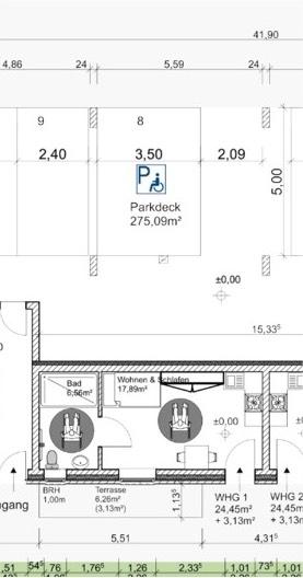 Rollstuhlgerechte Neubau 1 Zi Whg|EG|30qm|OS-Hellern|Febr.26 1 zimmer