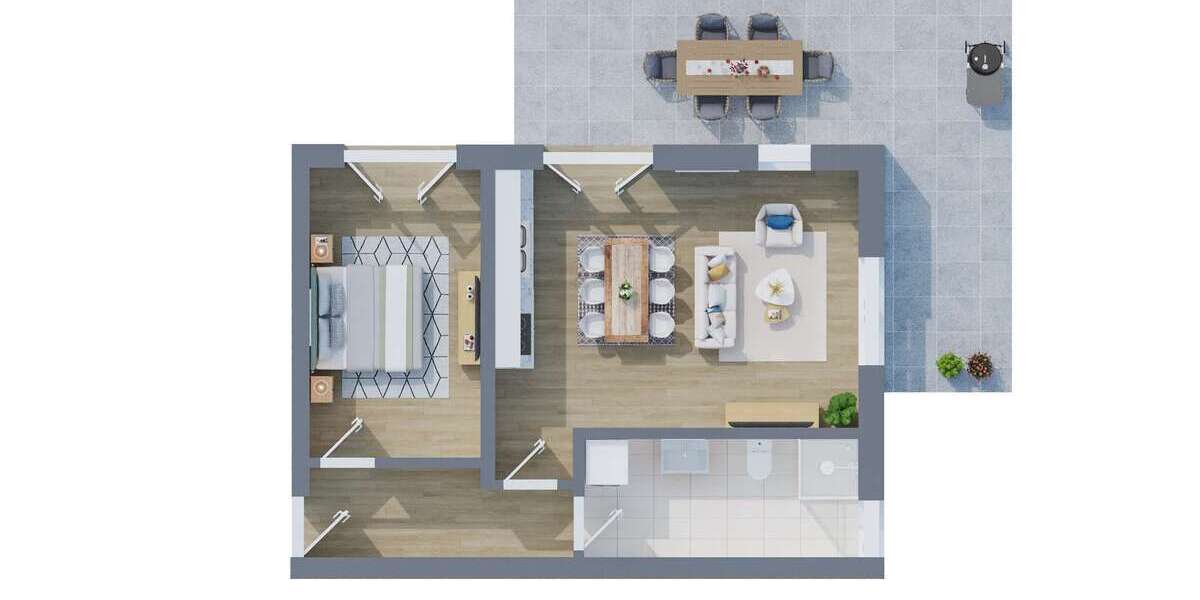 Etagenwohnung Scharbeutz - 2 Zimmer, 62 m&sup2;, 1.380&euro; | Angebot:26151828