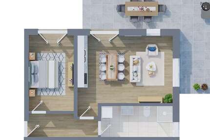 Wohnung Scharbeutz - 2 Zimmer, 62 m&sup2;, 1.380&euro; | Angebot:26151828