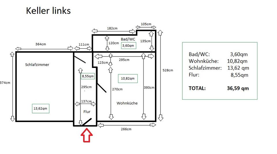 Etagenwohnung Dürrlauingen - 2 Zimmer, 37 m&sup2;, 650&euro; | Angebot:24422357