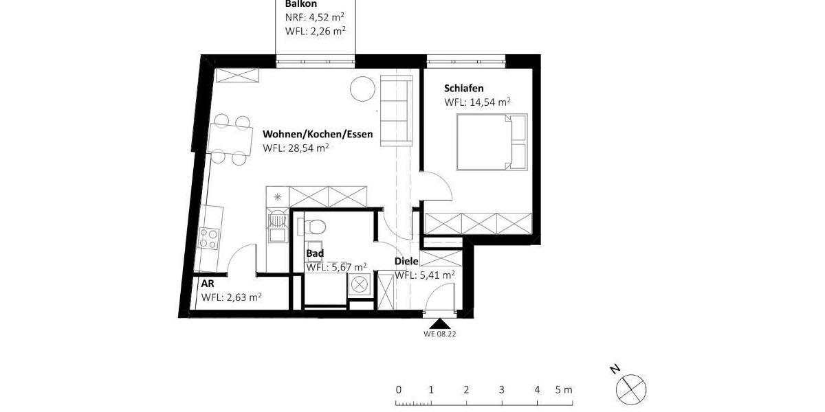 Etagenwohnung Nauen - 2 Zimmer, 59 m&sup2;, 827&euro; | Angebot:26423894