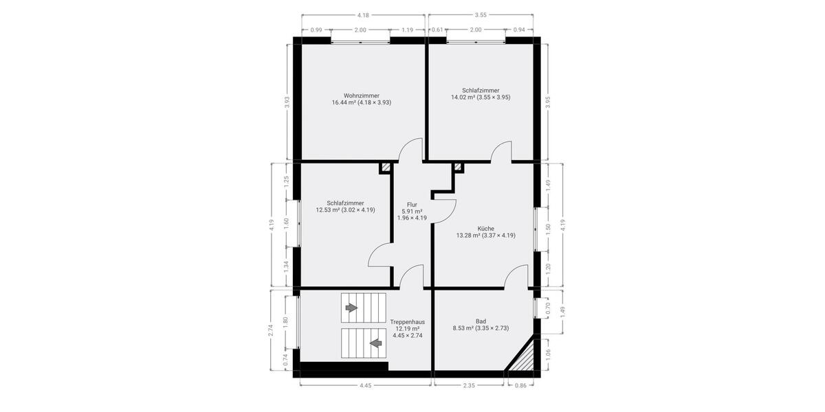 Etagenwohnung Hösbach - 3 Zimmer, 82 m&sup2;, 950&euro; | Angebot:26535731