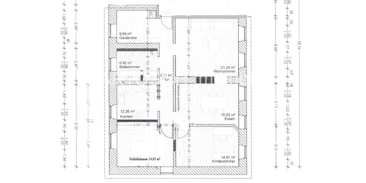 Etagenwohnung Pretzfeld - 3.5 Zimmer, 101 m&sup2;, 850&euro; | Angebot:24978063