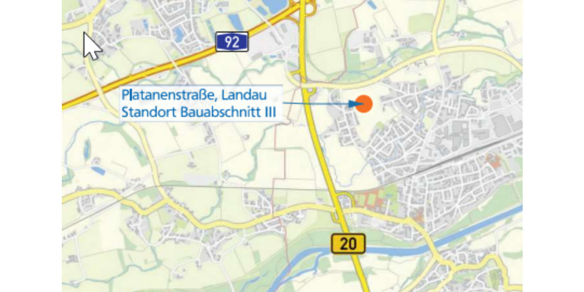 Erdgeschoßwohnung Landau an der Isar - 2 Zimmer, 55 m&sup2;, 695&euro; | Angebot:25834044