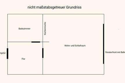 Wohnung Oldenburg Drielaker-Moor - 1 Zimmer, 35 m&sup2;, 395&euro; | Angebot:24983606