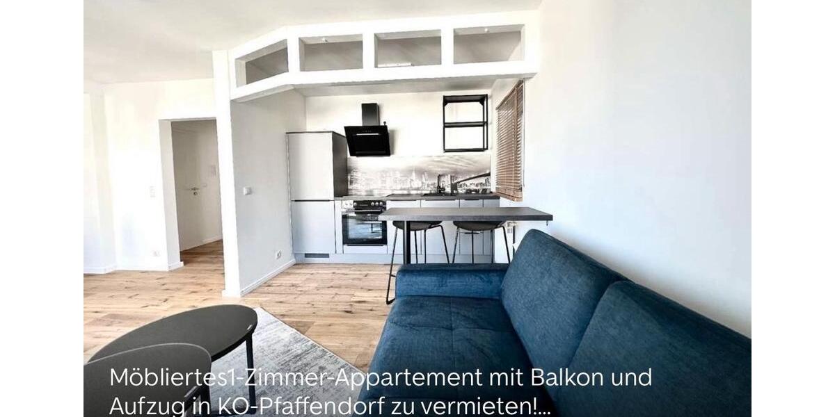 ModernesVollmöbliertes 1-Zimmer Apartment in Koblenz Pfaffendorf 1 zimmer