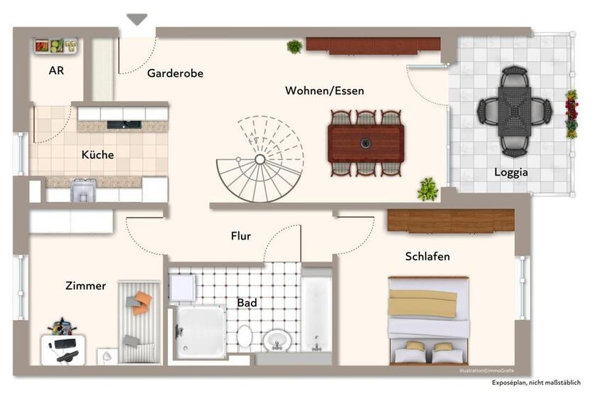 Ulm-Lehr: 3-Zimmer-Maisonettewohnung im Erstbezug! zimmer