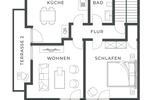 Dachgeschoßwohnung Überlingen - 2 Zimmer, 63 m&sup2;, 1.200&euro; | Angebot:25055275