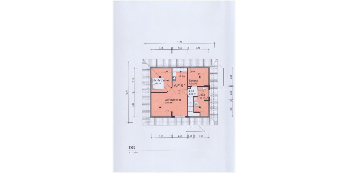 Dachgeschoßwohnung Löhne - 2 Zimmer, 56 m&sup2;, 420&euro; | Angebot:26180532