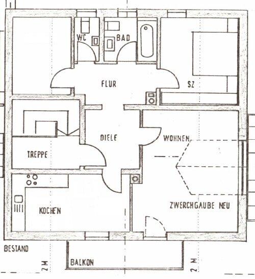 Dachgeschoßwohnung Schöllnach - 3 Zimmer, 70 m&sup2;, 590&euro; | Angebot:24863632