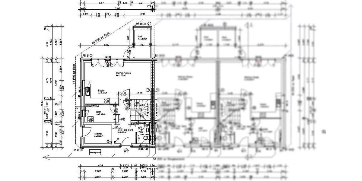Reihenhaus Kutenholz - 4 Zimmer, 98 m&sup2;, 1.350&euro; | Angebot:25491483