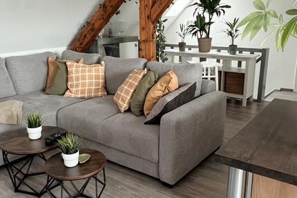 2-Zimmer-Dachwohnung mit offener Wohnküche zimmer