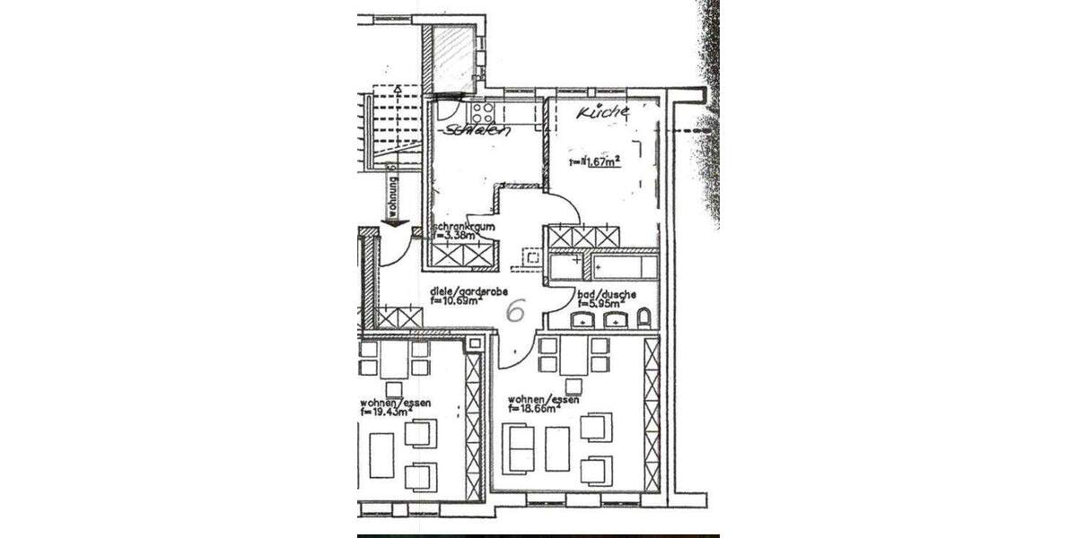 Etagenwohnung Wilkau-Haßlau Haßlau - 2 Zimmer, 54 m&sup2;, 275&euro; | Angebot:25734798