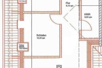 Dachgeschosswohnung 60 m² – Erstvermietung 1 zimmer