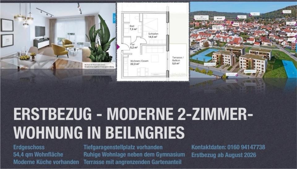 Erdgeschoßwohnung Riedenburg - 2 Zimmer, 54 m&sup2;, 680&euro; | Angebot:26220496