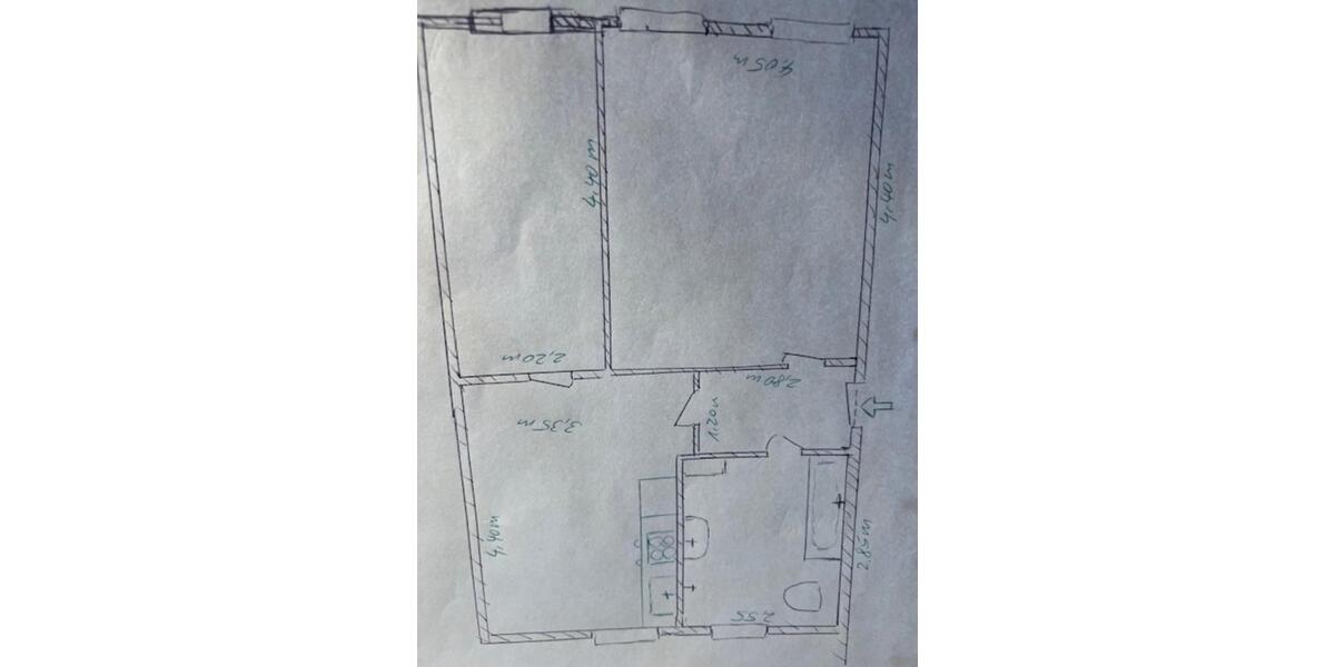 Erdgeschoßwohnung Wittenberg Lutherstadt - 2 Zimmer, 53 m&sup2;, 450&euro; | Angebot:25965137