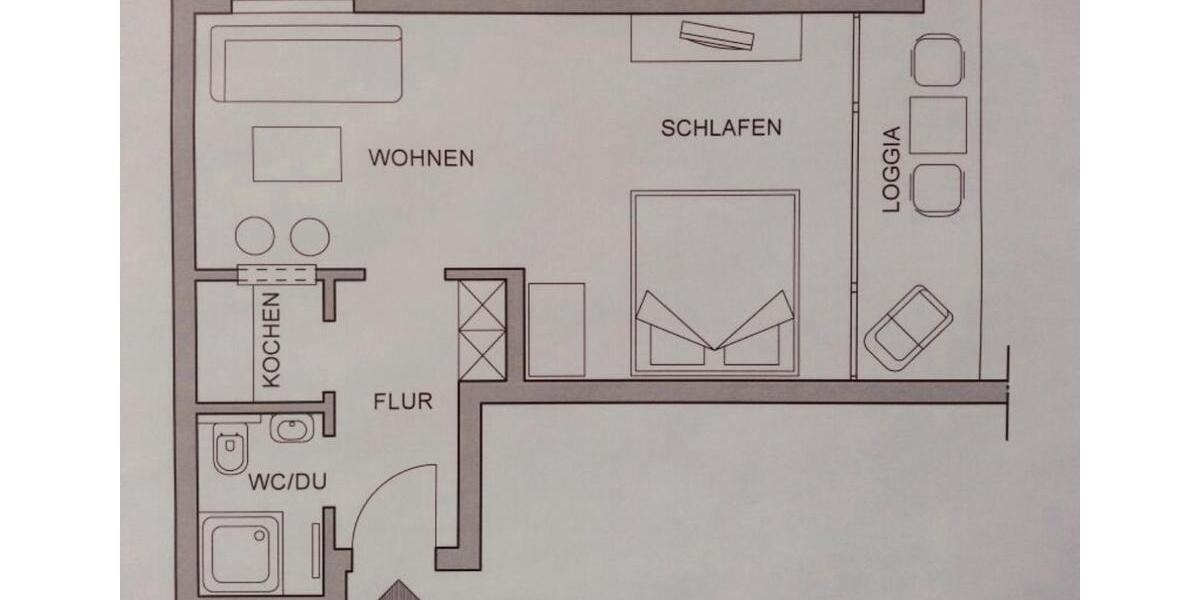 Etagenwohnung Oldenburg Dobbenviertel - 1.5 Zimmer, 34 m&sup2;, 950&euro; | Angebot:26505088