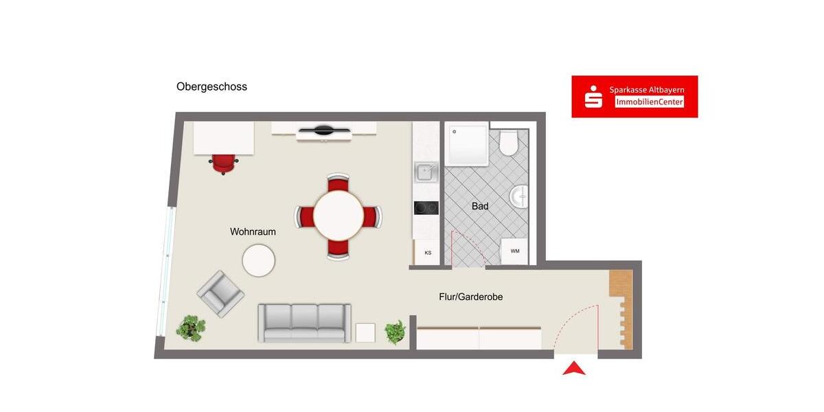 Etagenwohnung Neuburg an der Donau - 1 Zimmer, 42 m&sup2;, 590&euro; | Angebot:26251919