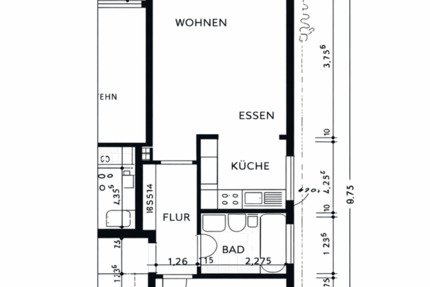 Wohnen auf Zeit Hagen Hagen-Mitte - 2 Zimmer, 52 m&sup2;, 980&euro; | Angebot:24495960
