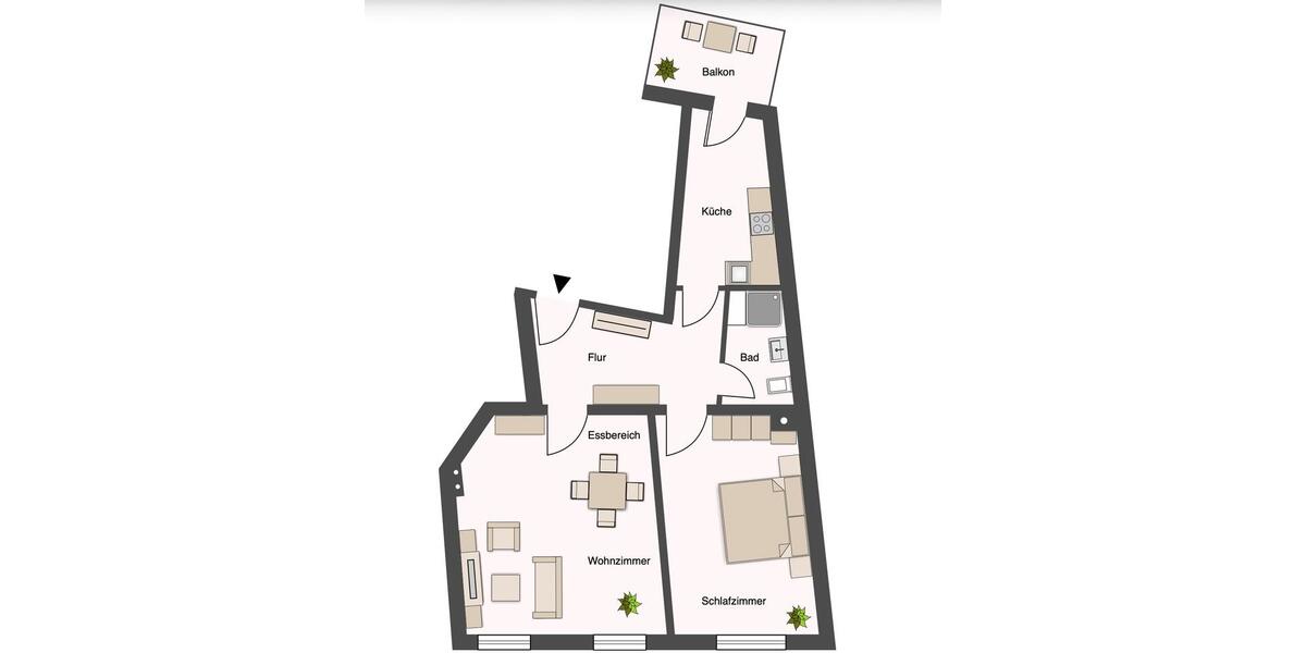 Etagenwohnung Bautzen - 2 Zimmer, 56 m&sup2;, 470&euro; | Angebot:26643590