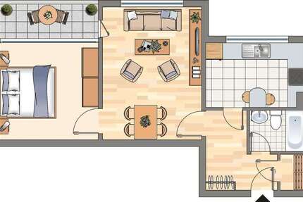 Wohnung zum Mieten in Dortmund 304,72 € 59.3 m²