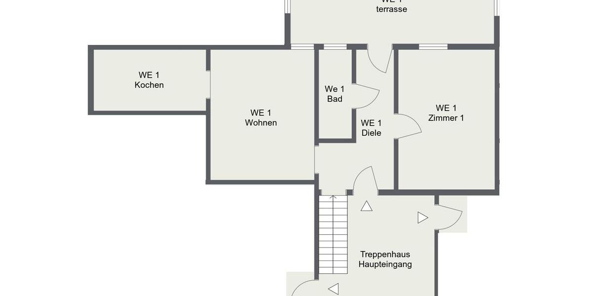 Erdgeschoßwohnung Kappeln - 2 Zimmer, 49 m&sup2;, 490&euro; | Angebot:24679502