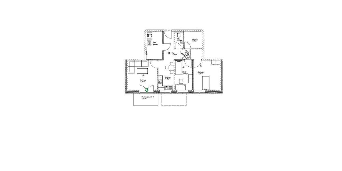 Etagenwohnung Barum Tätendorf-Eppensen - 3 Zimmer, 84 m&sup2;, 1.100&euro; | Angebot:24973485