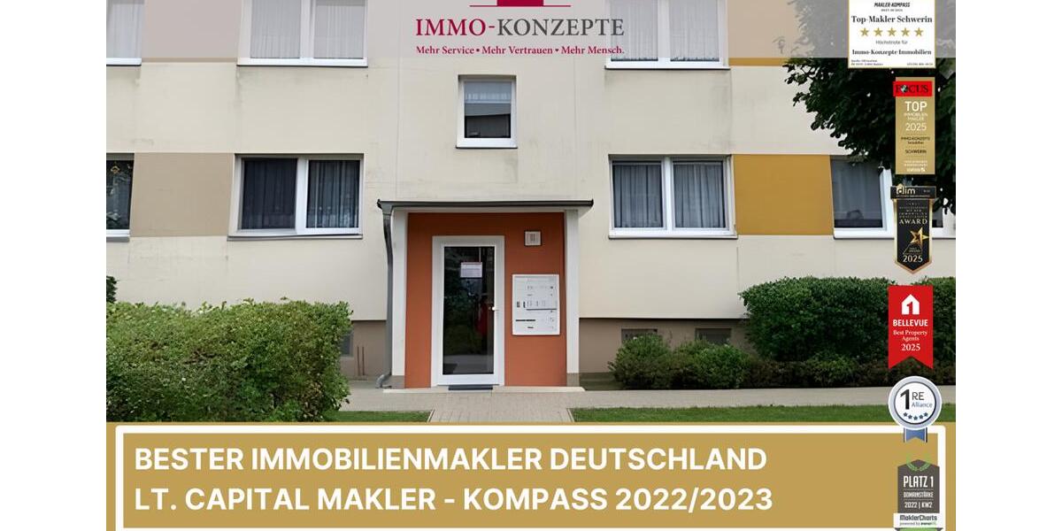 Gemütliche 1-Zimmer-Wohnung mit Balkon in gepflegter Wohnanlage in Crivitz zu vermieten 1 zimmer