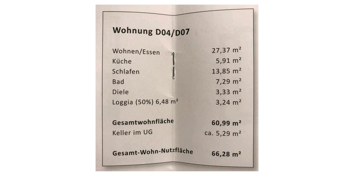 Etagenwohnung Ravensburg Galgenhalde - 2.5 Zimmer, 61 m&sup2;, 1.050&euro; | Angebot:26547326