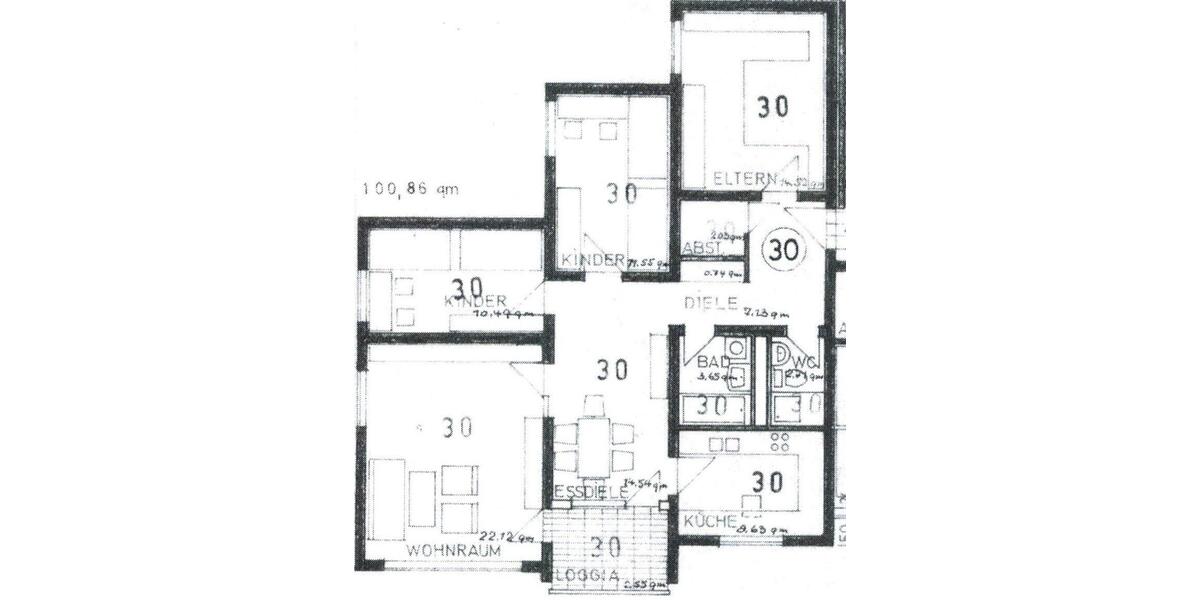 Etagenwohnung Wangen im Allgäu - 4 Zimmer, 101 m&sup2;, 910&euro; | Angebot:26250947