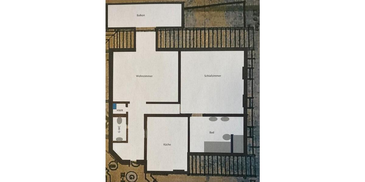 Dachgeschoßwohnung Lingen (Ems) - 2 Zimmer, 77 m&sup2;, 760&euro; | Angebot:26452211