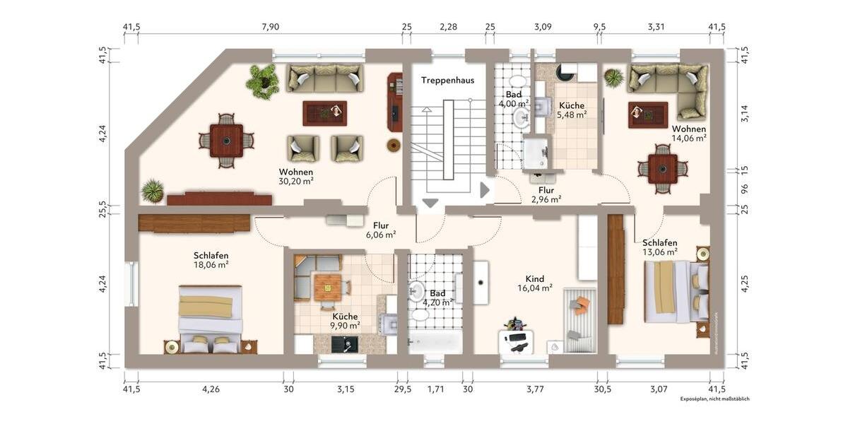 Dachgeschoßwohnung Tangerhütte - 2.5 Zimmer, 75 m&sup2;, 375&euro; | Angebot:24752503