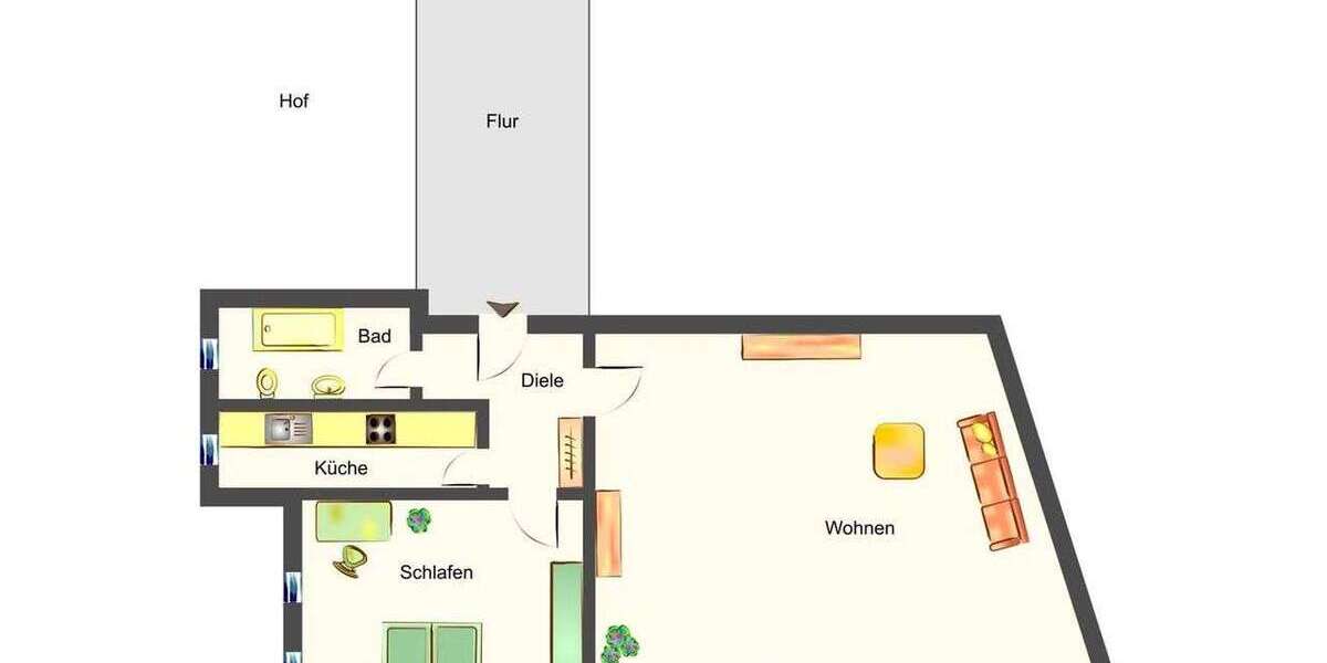 Wohnen auf Zeit in Düsseldorf 1.599 € 1 zimmer