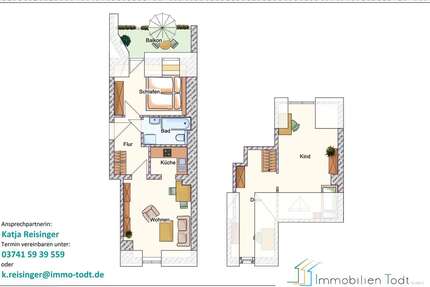 Wohnung Plauen Siedlung Neundorf - 3 Zimmer, 76 m&sup2;, 372&euro; | Angebot:26984700