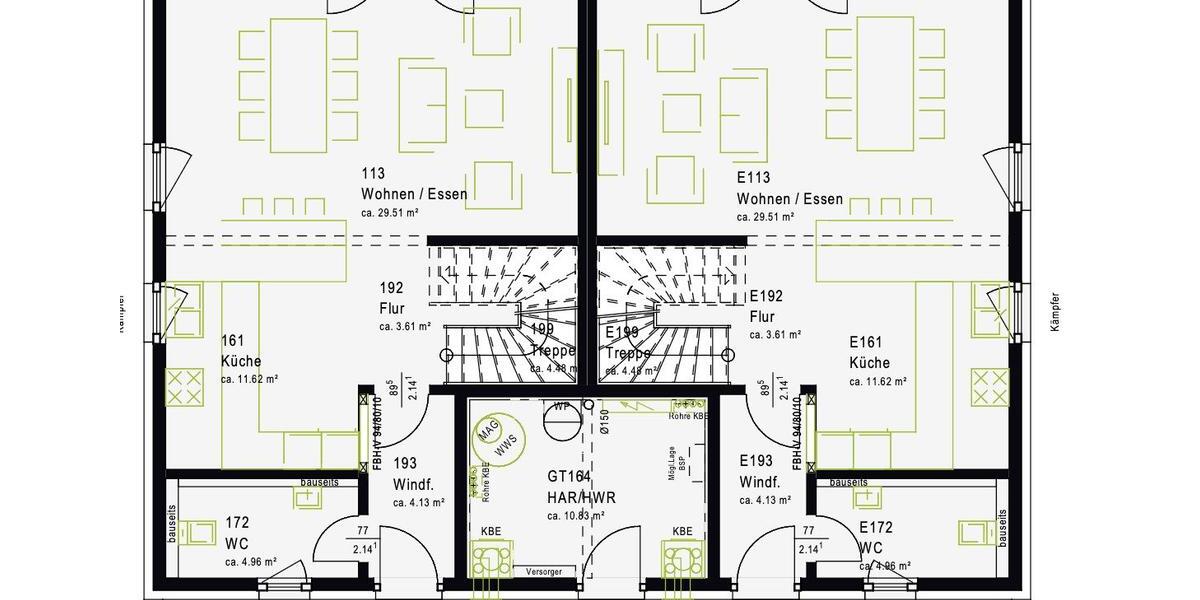 Etagenwohnung Mittweida - 4 Zimmer, 120 m&sup2;, 1.450&euro; | Angebot:20050202