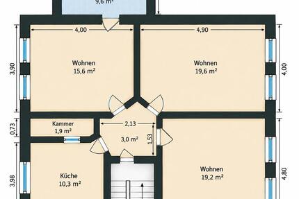 Wohnung Torgelow - 3 Zimmer, 79 m&sup2;, 570&euro; | Angebot:27719901