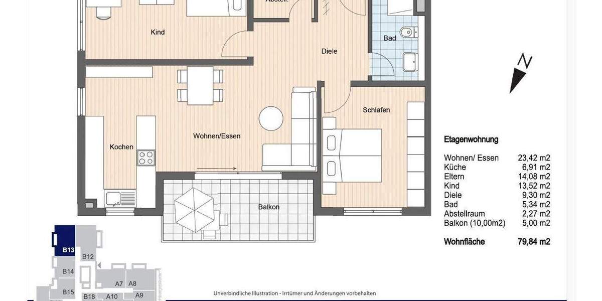 Etagenwohnung Garmisch-Partenkirchen Partenkirchen - 3 Zimmer, 79 m&sup2;, 1.690&euro; | Angebot:25703912