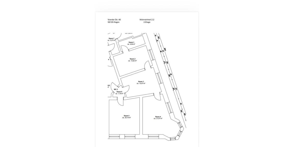 Etagenwohnung Hagen Hagen-Mitte - 3 Zimmer, 77 m&sup2;, 480&euro; | Angebot:26555821