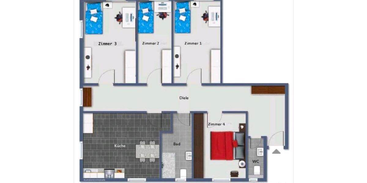 Wohnen auf Zeit Ludwigsburg - 12 Zimmer, 96 m&sup2;, 500&euro; | Angebot:26295164