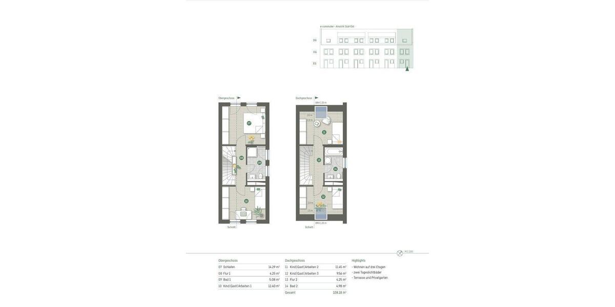 Maisonettenwohnung Löwenberger Land - 5 Zimmer, 108 m&sup2;, 1.290&euro; | Angebot:24676829