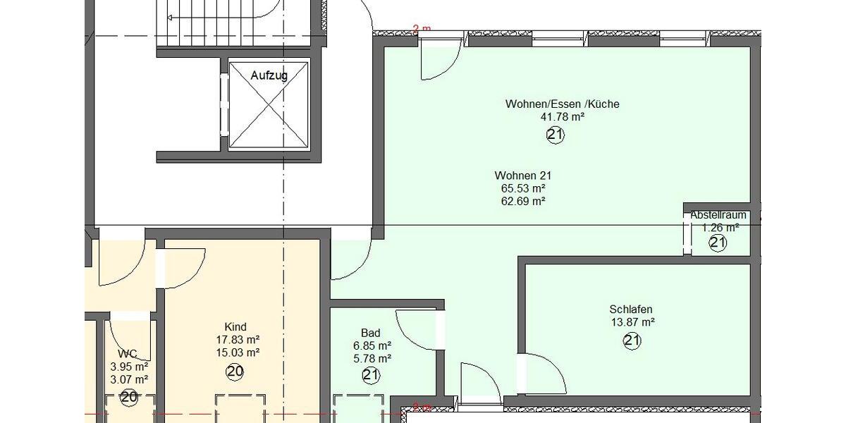 Etagenwohnung Mannheim Rheinau - 2 Zimmer, 67 m&sup2;, 1.050&euro; | Angebot:26563797