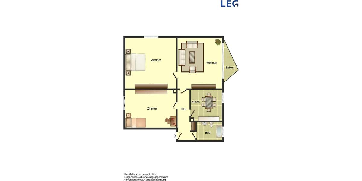 Erdgeschoßwohnung Ahlen - 3.5 Zimmer, 56 m&sup2;, 490&euro; | Angebot:24680471