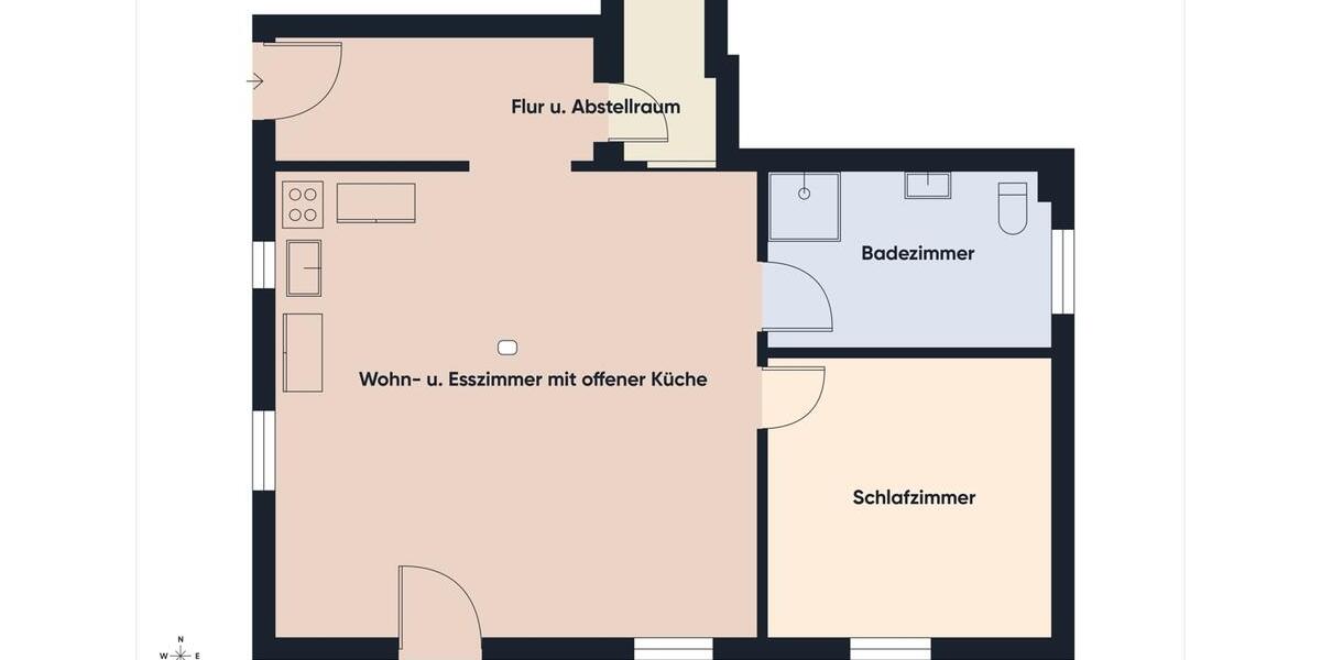 Etagenwohnung Bechhofen - 2 Zimmer, 77 m&sup2;, 730&euro; | Angebot:26634851