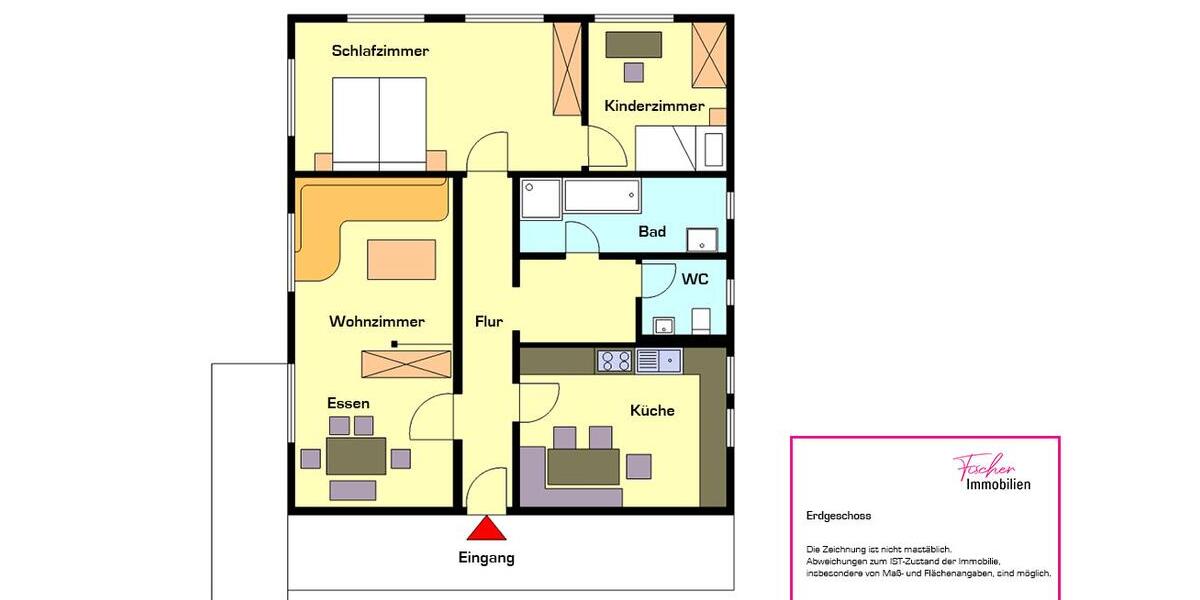 Erdgeschoßwohnung Baiersbronn - 3.5 Zimmer, 95 m&sup2;, 690&euro; | Angebot:23794105
